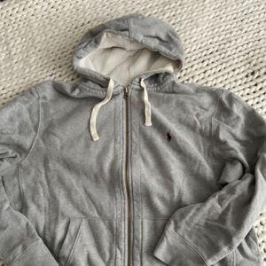 Grey Polo zip up
